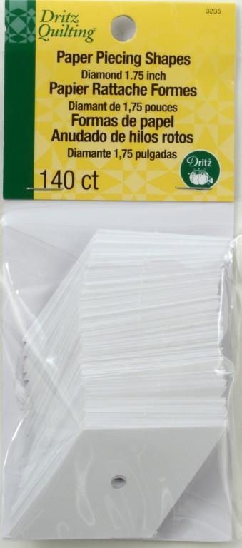 Dritz Quilting Paper Piecing 60 Degree Diamond 1.75 140/Pkg