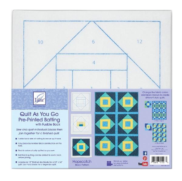 June Tailor Quilt As You Go - Hopscotch Polyester Quilt Blocks, 6pc. (24 x  36)